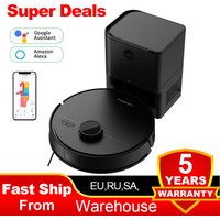 LDS Robot Vacuum Cleaner & Mop Liectroux M70 Pro,Wet Dry Cleaning,Self Empty,Multi-floor Map,6500Pa,Carpet Boost,Max.175Mins Run