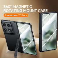 For Motorola Razr Fold Case Matte Skin-Friendly Folding Hinge Holder With Mirror Film All-inclusive Protection Cover Accessories