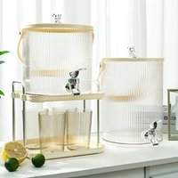 Cocktail Barrel with Tap Large-Capacity Household Fruit Tea & Cold Drink Barrel Picnic Set Durable, Portable, Lightweight