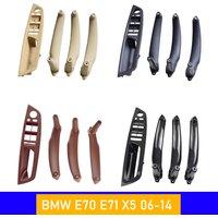 Car Front Rear Interior Door Handle Inner Panel Pull Trim Fit For BMW E70 E71 X5 X6 2007-2014 LHD