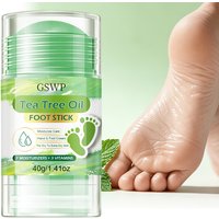 GSWP Tea Tree and Mint Foot Care Stick, 72-Hour Moisturisation, Relieves Dry Skin, Refreshing Summer Formula, 40g/80g