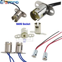 2pcs 1157 BA15D BAY15D 1156 BA15S 4pcs BA9S Auto Car Turn Signal LED Light Bulb Wire Adapter Lamp Socket Holder