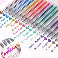 Glitter Gel Pens, Liquid Sand Shiny Highlighter Pens, Explosive Glitter Gel Pens, Markers, Highlighters, Suitable for Marking, Journaling, and Drawing