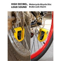 AliExpress NONE Motorcycle Bicycle Disc Lock Safety Protection Padlock Aluminum Alloy AntiTheft Alarm+Reminder Rope+Lock Bag MotorcycleAccessory