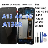 6.6 INCH Display For Samsung Galaxy A13 4G 5G LCD Display Touch Screen Digitizer Assembly For A135 A135F A135U A137 A136U