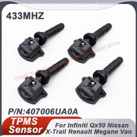 4 SZT. 433MHZ 407006UA0A Czujnik Ciśnienia w Oponach TPMS Do Nissan Cube Leaf Qashqai Rogue Infiniti QX50 2018-2027 40700-6UA0A