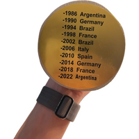 1PC Golden Resin Football Trophy Figurine Champions Soccer Ornament for Fans - Canada Mexico United States