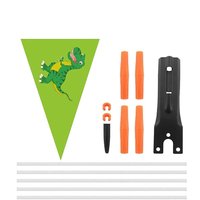 AliExpress NONE Adjustable Height Bicycle Flag Waterproof Kid Bicycle Safety Flags With Flagpole Bicycle Trailer Flag Outdoor Hassle-Free Riding