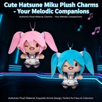 Miku Hatsune Plush Doll Keychain Anime Figure Birthday Gift for Fans Cute Stuffed Toy Hanging Ornament Collectible Merchandise