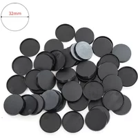20pcs 32mm ABS Plastic Round Table Wargame Base For Gaming DIY Model Making Toys Miniature Figures Layout