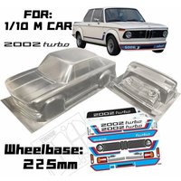 New Class 2002 1/10 M car RC PC shell body 225mm wheelbase Transparent no painted drift body for RC 3R mst Tamiya CARTEN M car