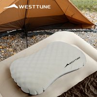 WESTTUNE Outdoor Ice Sillky Pillow Portable Ultralight Travel Inflatable Pillow Camping Hiking Car Sleeping Neck Lumbar Pillow