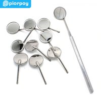 PIORPOY 5/10 Pcs Dental Mouth Mirror Reflector 22/24 Mm Diameter Stainless Steel Dentist Instruments Tools Oral Mirrors Dropship