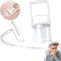 Manual Nasal Aspirator for Babies Adult Vacuum Suction Nose Cleaner for Sinus Relief Powerful Hand Pump Nasal Mucus Remover Tool