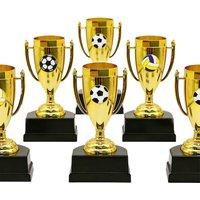 1Pcs Creative Competition Special Trophies Mini Football Trophy For Sporting Events Birthday Parties Kids Party Filler Gift