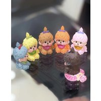 Cute Healing Forest Style Mengqiqi Blind Box Kawaii Resin Action Figure Trendy Toy Desktop Car Decoration Lovely Surprise Gift