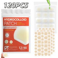 120PCS Hydrocolloid Transparent Acne Patch,Easily Conceals Blemishe and Acne,Gentle and Non-Irritating,Covers Blemishes and Acne