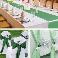 Luxury Satin Table Runner Solid Color 12x108 Inch Tablecloth Dining Table Decoration Wedding Decoration