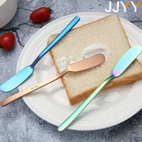 Butter Knife Cheese Cutter with Hole Stainless Steel Cheese Dessert Knife Cream Wipe Cream Bread Jam Tools Kitchen Gadget Knives