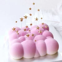 3D Square Cloud Shaped Silicone Cake Mold White Mousse Baking Dessert Pan for Home Kitchen Wholesale