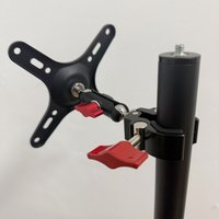 Desktop and Tube Stand Degree Fixed Desk Holder for Computer Screen Adjustable Portable Metal Monitor Bracket