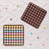 64 cavity heart-shaped five pointed star dot shaped chocolate candy biscuit silicone mold cake decoration