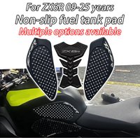 Suitable for Kawasaki ZX6R ZX-6R 2009-2025 Motorcycle Rubber Anti-Slip Sticker Tank Pad Protective Side Sticker Decorative Stick