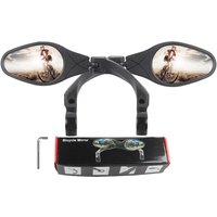 Bicycle Rearview Mirror Stainless Steel Foldable Rotatable Mountain Bike Flat Reflective Mirror Cycling Accessory