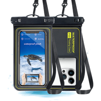 1pc Phone Waterproof Bag - Phone Case with Tether, Essential for Beach, Swimming, Skiing, Drifting, and Surfing