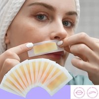 20pcs Honey Scented Facial Hair Removal Wax Strips | Precise Localized Hair Removal for Eyebrows, Upper Lip, Cheeks, and Fingers