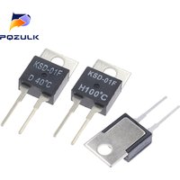 5PCS/lot KSD-01F Temperature Switches TO220 Normally Open H And Normally Closed D 0 Degrees -150 Degrees