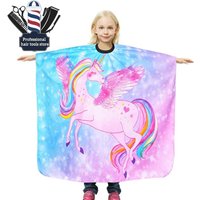 Kids Hairdressing Cape Children Cartoon Pattern Hair Cut Cape Barbershop Haircut Styling Gown Hairdresser Cloth