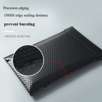 Co-extruded Film10pcs Thick Self-Adhesive Black Bubble Bag Waterproof And Shockproof Snack Packaging Hair Cord Packaging Bag
