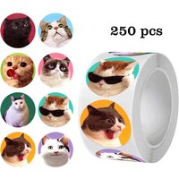 250pcs Cartoon Meme Cat Stickers For School Reward Stickers Classroom Decor Encouragement Sticker For Student Teacher