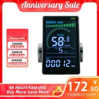 UART2 M6C Electric Bike LCD Display Meter Waterproof E Scooter LCD Panel Color Screen with USB For Mountain Electric Bike