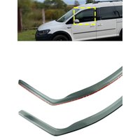 2pcs Front Window Wind Rain Sun Deflectors Protector Guard Sheet Tea translucent For VW Caddy MK3 MK4 2004-2020 2 Door