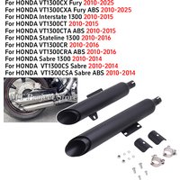 For HONDA VT1300CT VT1300CXA Fury ABS Motorcycle Exhaust System Double Escape Pipe For HONDA VT1300CRA ABS Stateline 1300