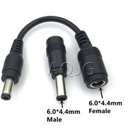 DC 6.5 x 4.4 Degree Power Adapter Plug Connector 6.0*4.4MM Male to 5.5*2.1mm /2.5 Female for Sony Vaio Laptop Adapter Charger