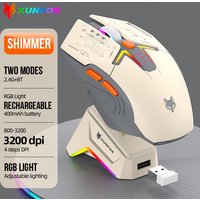 H2 Mouse, lightweight S205, three-mode wireless Bluetooth mouse for gaming, charging, RGB lighting, suitable for