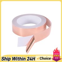 5m Conductive Copper Foil Tape Conductive Shielding Tape Self Adhesive Snail Barrier Tape Double-sided 25mm for Slug Snail