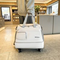 Large Capacity Lightweight Travel Bag Luggage Student Dormitory Carry-On Bag Short Trip Storage Bag with Pull Rod And Wheels