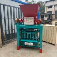 High quality 4-40 fully manual cement block molding and brick making machinery, block manufacturing machine designed in Germany