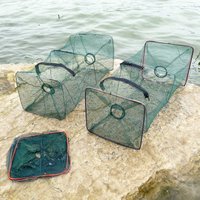 Outdoor Foldable Fish Trap Net Fishing Gear Crab Prawn Shrimp Crayfish Lobster Crawdad Casting Net Fishing Cage
