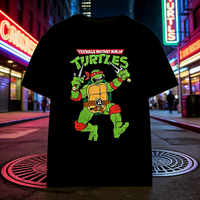 Teenage Mutant Ninja Turtles Raphael Kids T-Shirt Cartoon Graphic Short Sleeve Cotton Tee for Boys Men's Shirts Woman t-shirts