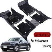 Car floor mats for Volkswagen Touareg 2008 2009 2010 2011-2022 Customauto foot Pads automobile carpet cover interior accessories