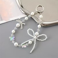 Holiday party gifts for family and friends, pearls, bows, bead chains, bags, keychains, phone cases, pendants