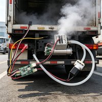 RC 1/14 Simulation Model Truck Smoker for Tamiya Dump Truck for SCANIA MAN VOLVO ACTROS Tripper Truck DIY Parts