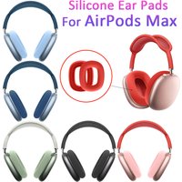 1 Pair Replacement Silicone Ear Pads For AirPods Max Cushion Cover Headphone Headsets EarPads Earmuff Protective Case Sleeve