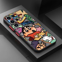 Funda Back Phone Cover Case for Samsung Galaxy S25 Ultra S26 S24 Plus S23 FE Note 20 Ultra 10+ S20 FE S22 S21 S-Shin-Chan