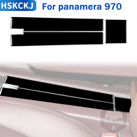 For Porsche Panamera 970 2010-2016 Piano Black Car Interior Accessories Rear Armrest Box Frame Panel Decorative Stickers